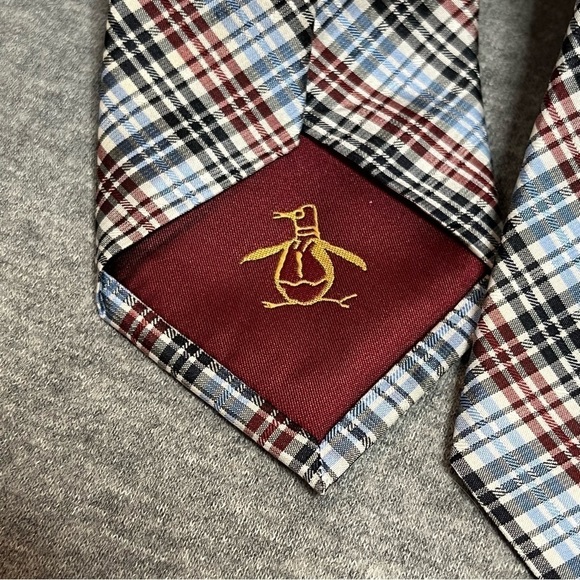 Original Penguin silk plaid tie. - Picture 10 of 10